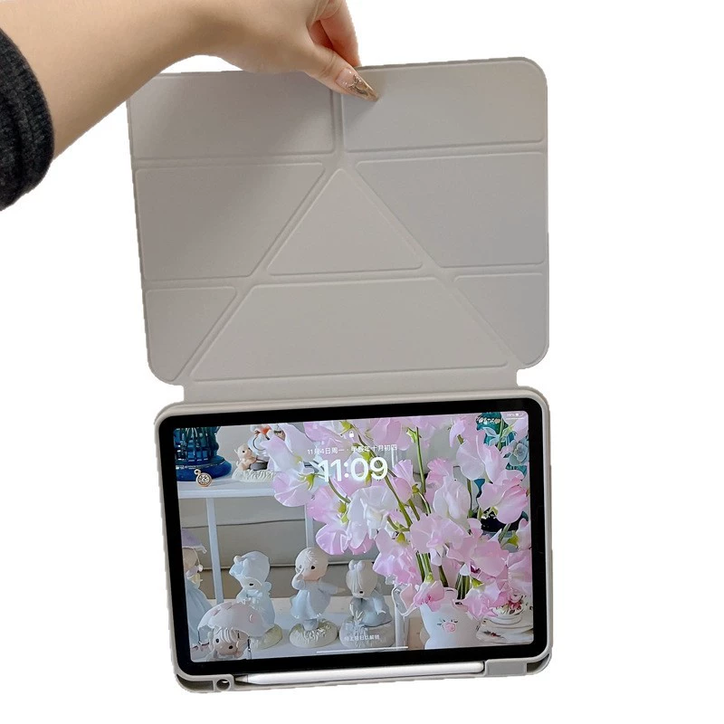 Поддерживающая обкладка для iPad Pro11Y складная пряжка защитная крышка Air65 магнитное разделение 10.2 горизонтальная и вертикальная защита от сгибания улитка крышка 10.9