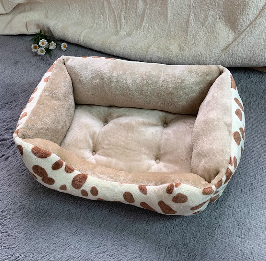 [두꺼운 플란넬 고양이 둥지] 쿠키 도트