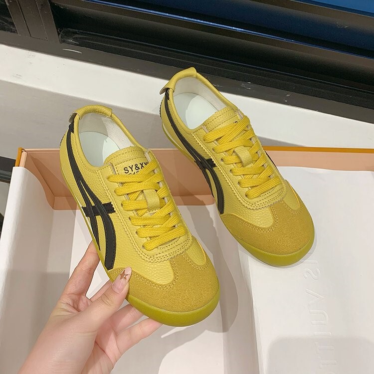 时尚复古阿甘鞋女2025春秋季小众平底德训小白鞋校园风韩系休闲鞋|undefined