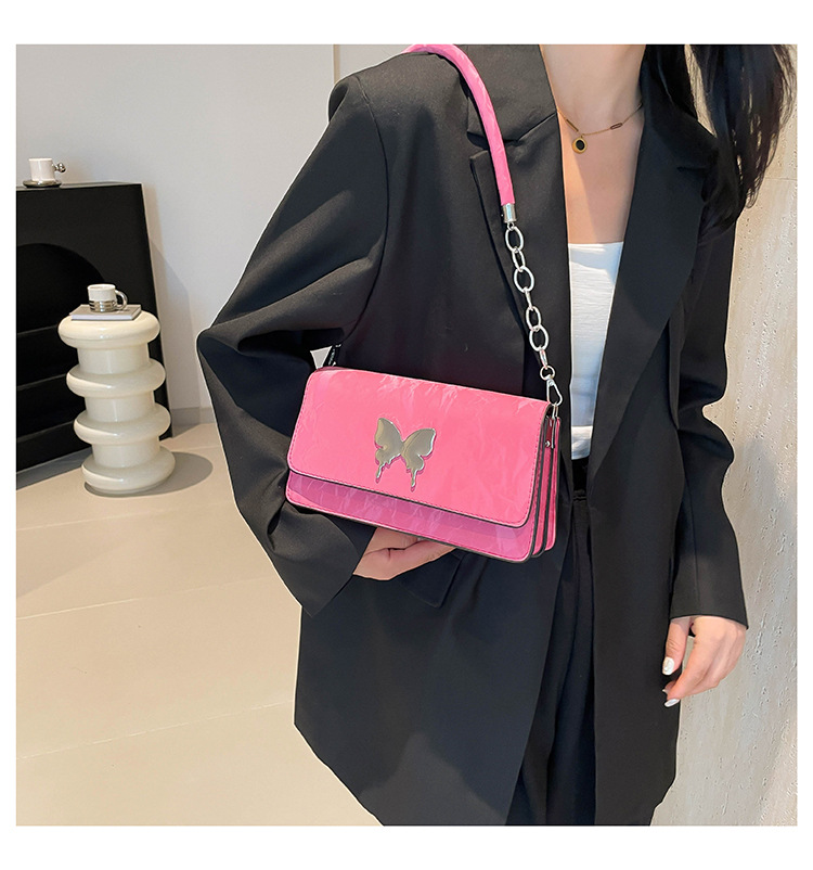 Modische und einfache Schleife Handheld Unterarm Damen 2024 Neue Stil Kette Mode Single Schulter Pendler Kleine Quadrat_voghion.com