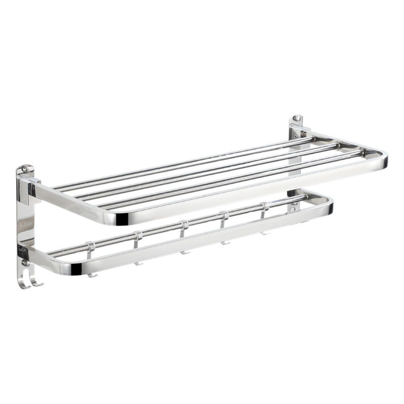 Toilet Rack Non-perforated Stainless Steel Towel Rack Toilet Bathroom Towel Rack Hotel Bathroom Hardware Pendant