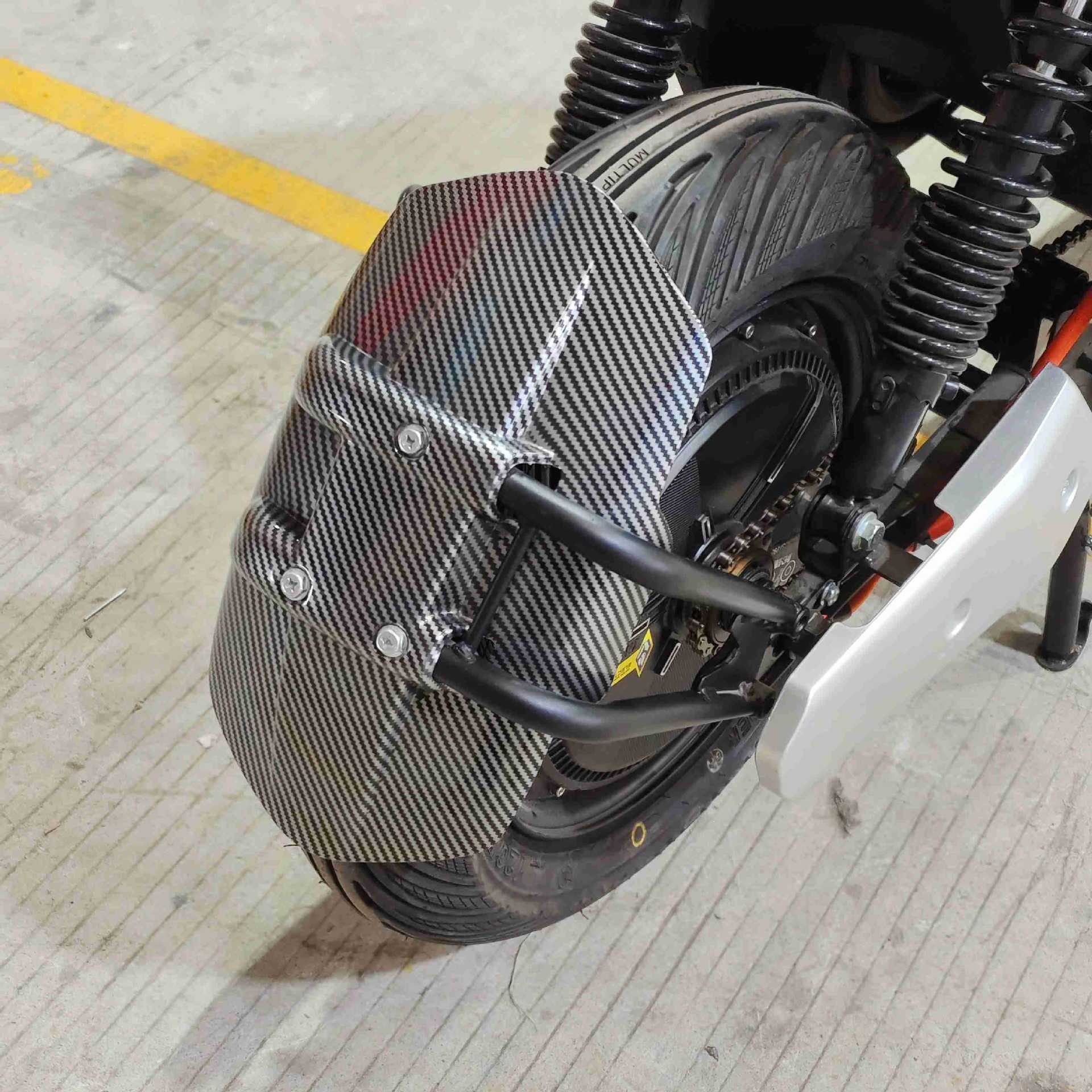 Daniu N7N9N9Gt Bull 10inch 12inch Universal Water Transfer Printing Iron Double-Tube Rear Fender Mudguard for Moped