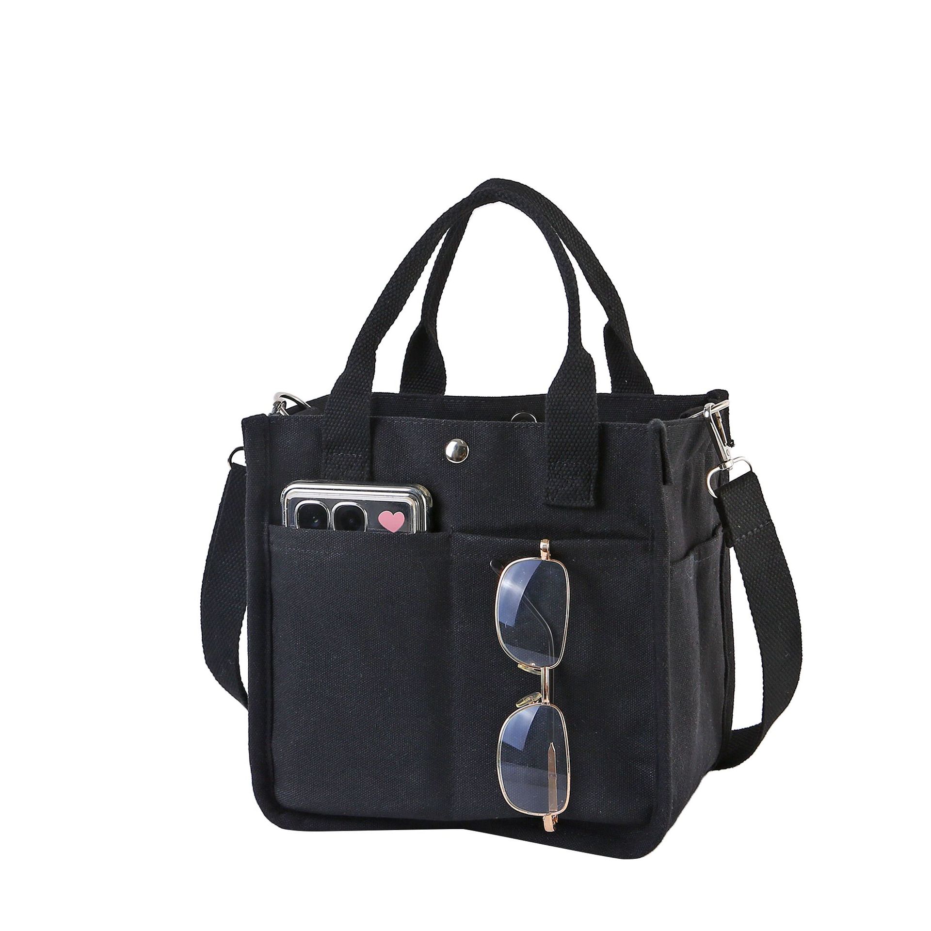 Explosión transfronteriza tridimensional multi-bolsillo bolso de lona tote bolso de mano simple versátil bolso de caja de comedor portátil