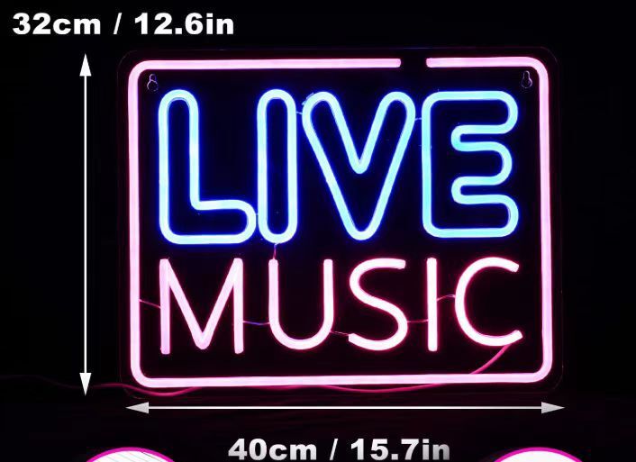 ネオンカスタム発光字ledランプ広告ランプ付きlive music雰囲気ランプクロスボーダー電気商専用|undefined