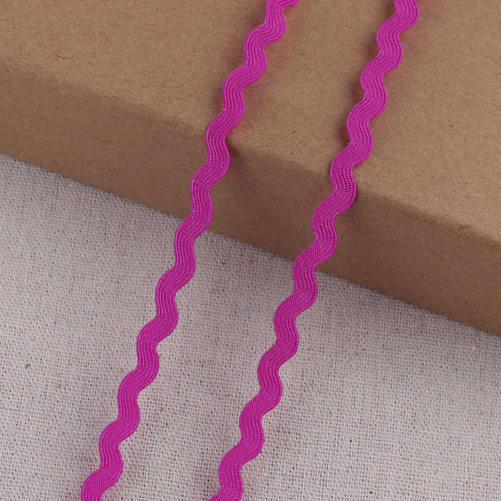 5mm丙纶S带弯带 礼品包装家居彩色波浪带曲边织带批发lc0