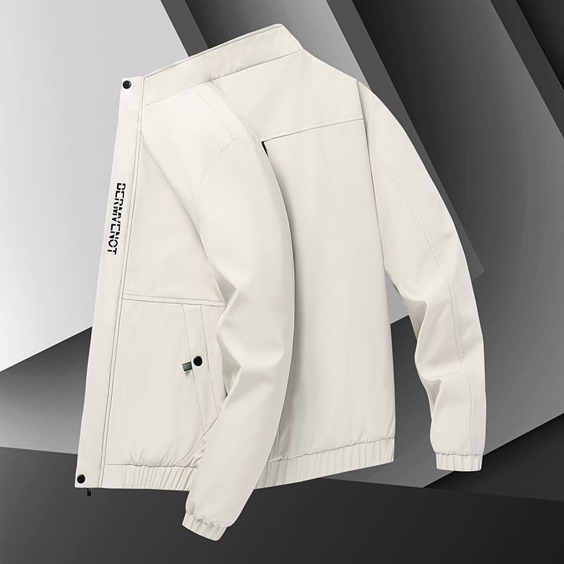 Chaqueta para hombre 2023 primavera y otoño nueva moda coreana delgada de cuello elegante chaqueta de color de otoño chaqueta de hombre