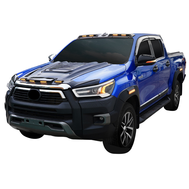 Aplicable Hilux Revo Vigo Window Visors Ventana Ventana Lluvia Ceja Bloquear Lluvia