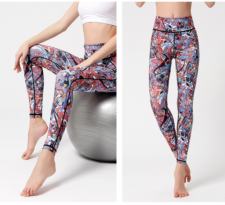 new style printed nine-point pants nihaostyles clothing wholesale NSXPF70740