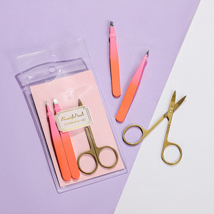 Tweezers eyebrow clip plucking eyebrow clip small pliers stainless steel plucking eyebrow Clipper false eyelash female tool