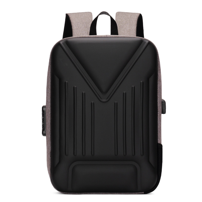 Shaping hard shell computer backpack men's fashion high school student schoolbag shaping British business backpack men's customized printing
