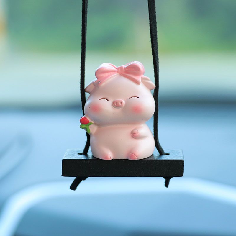 Cross-border e-commerce for creative piggy car interior pendants car ornaments car pendants decorative pendants