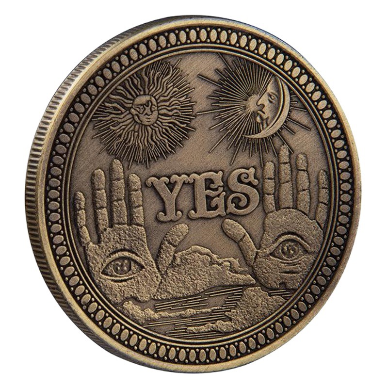 Moneda extranjera moneda conmemorativa antigua Comercio exterior insignia bronce nueva decisión moneda sí/no moneda conmemorativa regalo