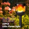 22LED Flame Model [HP-2310-FLAME]-Solar Lawn Light