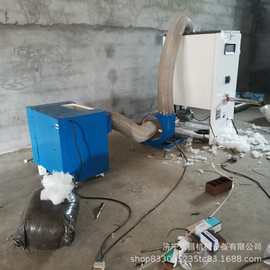 沙发抱枕开松充装机 丝绵玩具脚踏板填充机 玩具棉开松充棉机图片