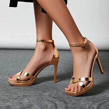 L 58758 Fish Mouth High Heel Sandals �~��߸���Ь