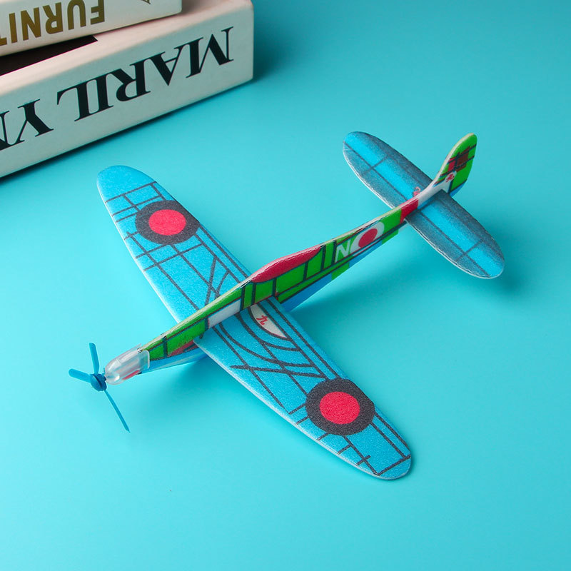 厂家直发手抛回旋滑翔小飞机 DIY小制作玩具组装航模送礼奖品