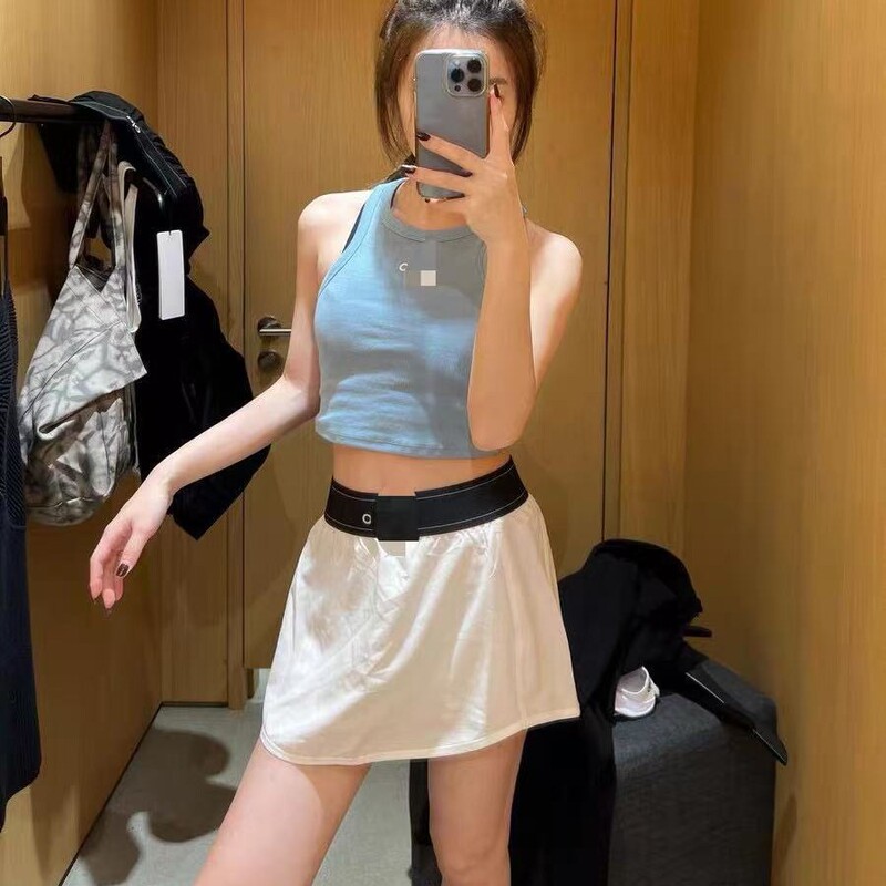 Cross-Border Alo Gant Tennis Skirt Version Summer Quick-Dry Yoga Sports Sun Protection Short Skirt Anti-Exposure Fitness Skirt for Women Cross-Border Alo Gant Tennis Skirt Version Summer Quick-Dry Yoga Sports Sun Protection Short Skirt Anti-Exposure Fitness Skirt for Women