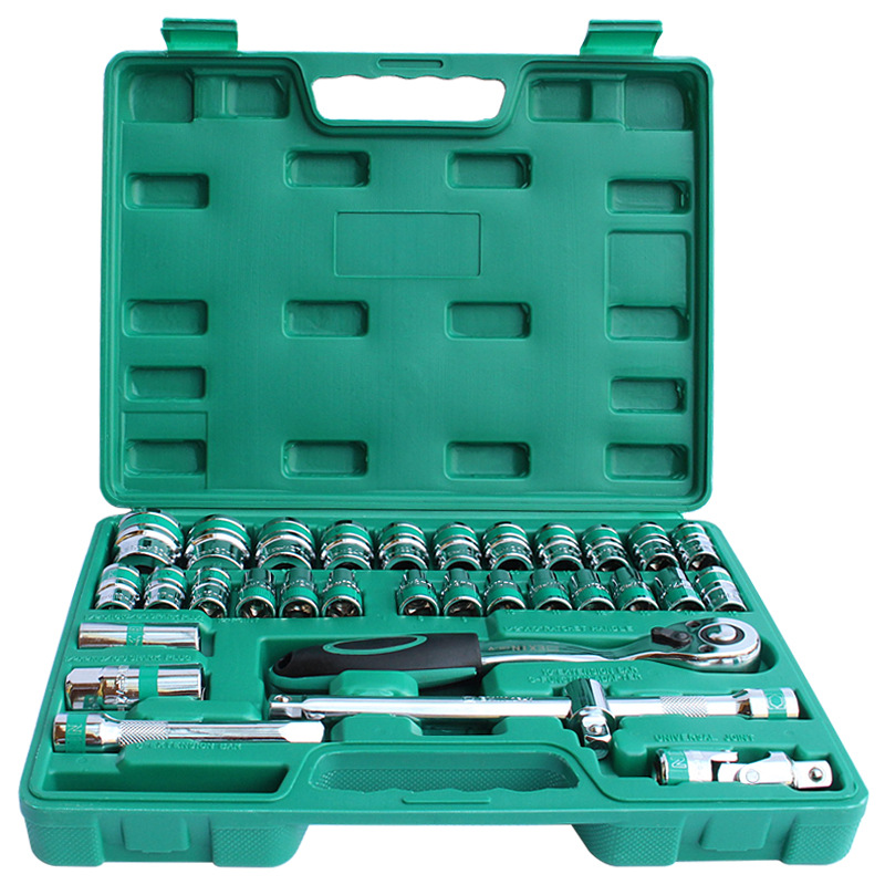 1 / 2 manga hexagonal grande volante conjunto de llave de manga 8 - 32mm conjunto de manga de ciruela combinación de mantenimiento de locomotoras