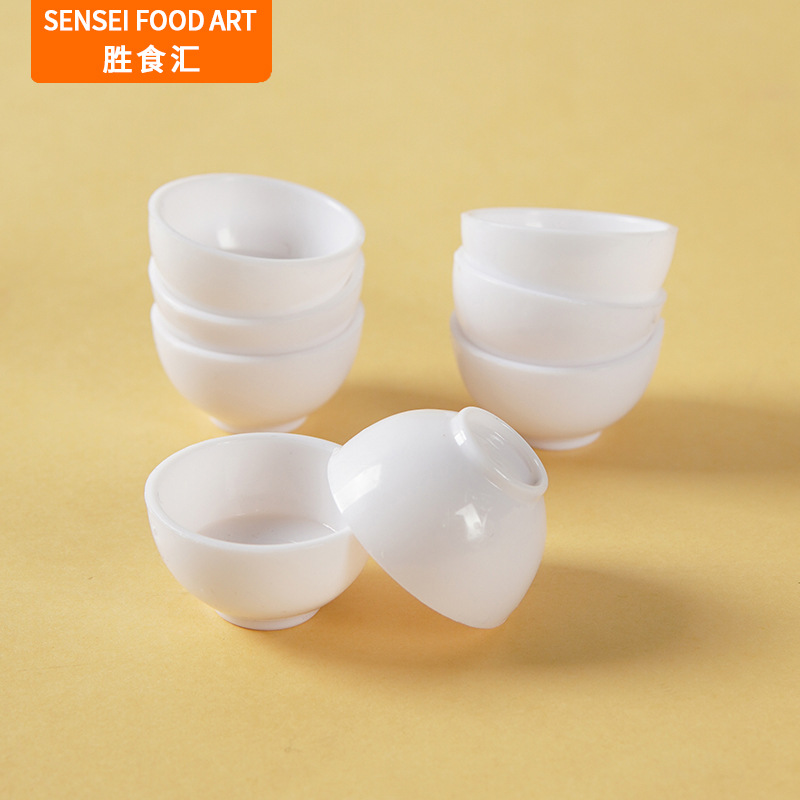 仿真迷你碗模型微缩食玩场景搭配道具DIY仿真食玩碗软陶黏土器皿