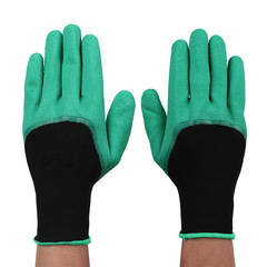 Factory supply safety gloves, latex foam gloves, gardening safety gloves, wear-resistant dipped safety gloves, foam gloves