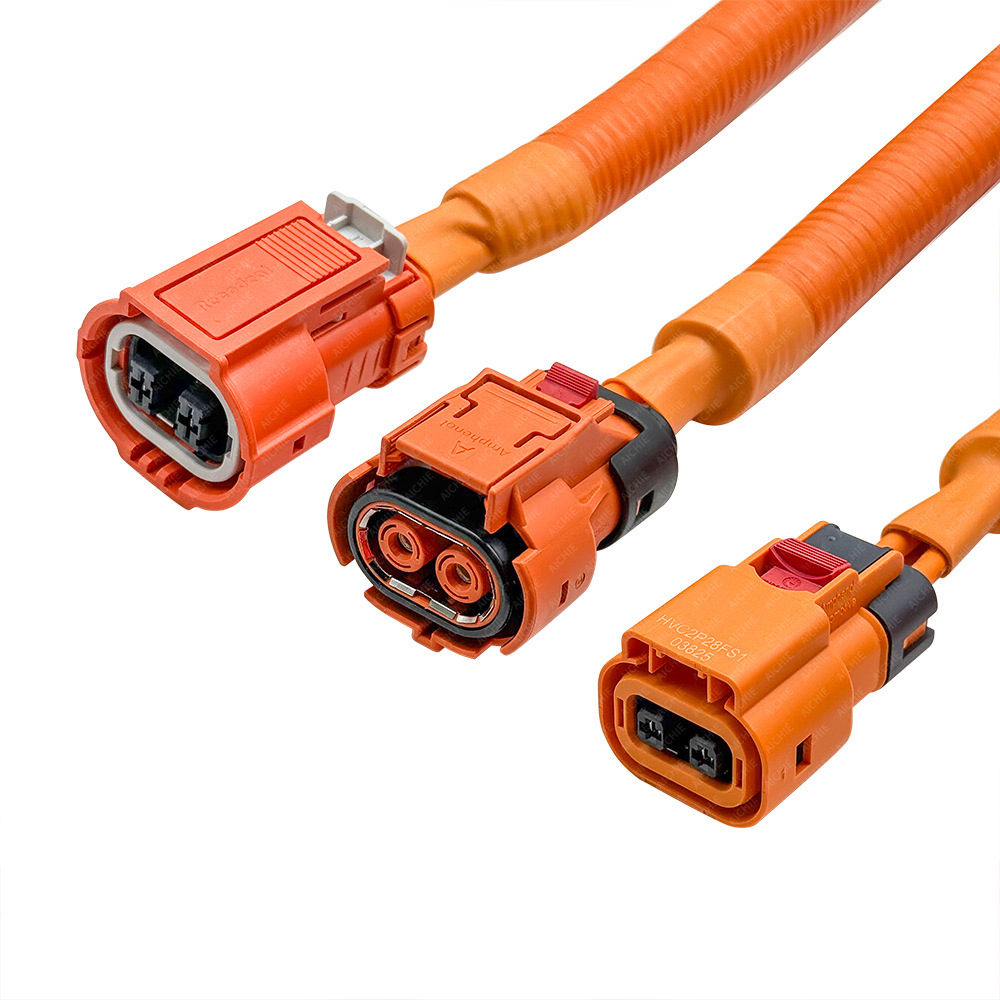 新能源汽车电池包高压连接线加工龙门吊起重机高压电机连接线