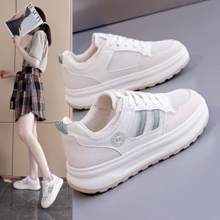 Mesh breathable white shoes women's 2025 new summer casual foreign style women's shoes Joker sports shoes 25608-8