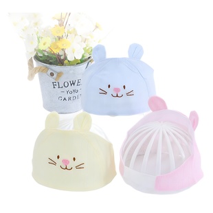 Baby Cool Cap Summer Thin Neonatal Fetal Cap Pure Cotton Brine Door Cap Embroidered Cat Door Cap Baby Empty Top Cap