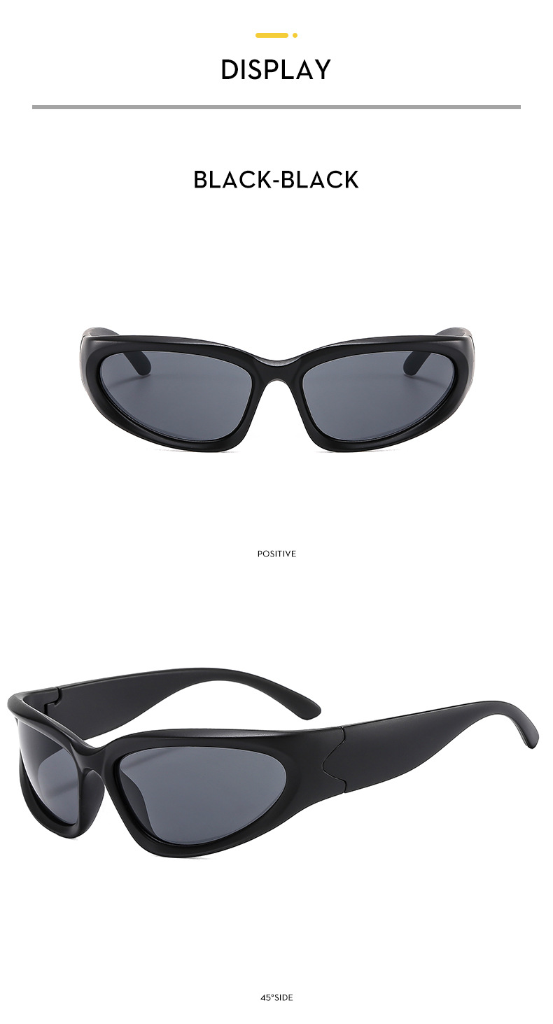 Millennium Future New Y2K Spicy Girl Cycling Punk Sports Network Occhiali da sole rossi Occhiali alla moda da donna_voghion.com