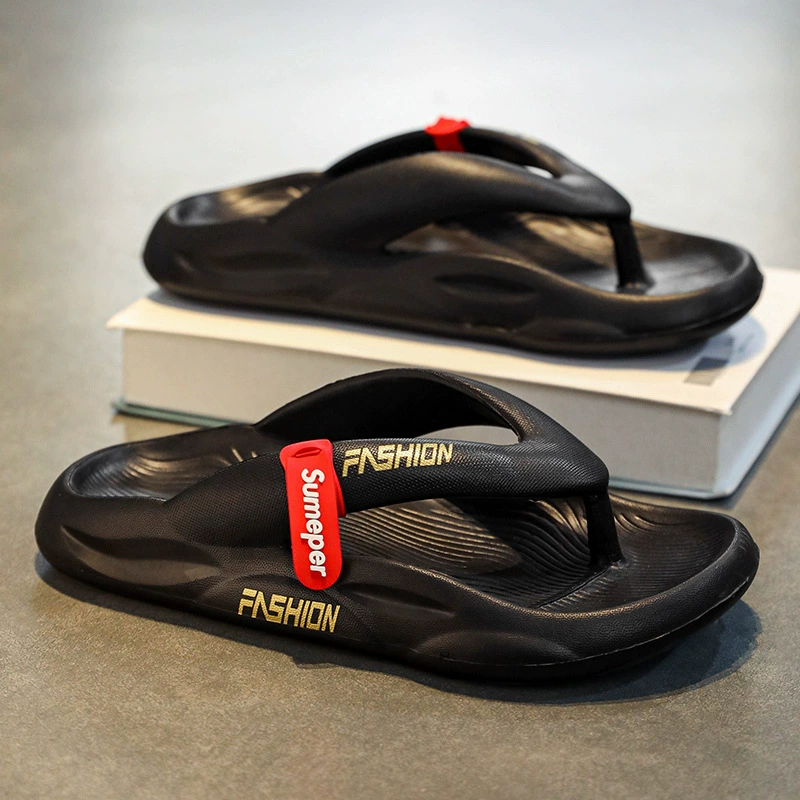 Парные тапочки 2024, мужские и женские, летние пляжные сандалии на толстой подошве, трансграничные уличные приморские шлепанцы из ЭВА