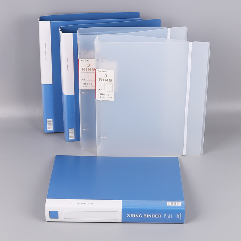 实色活页文件夹3孔O型a4纸夹可加插页式透明内页袋乐谱夹收集册-阿里巴巴