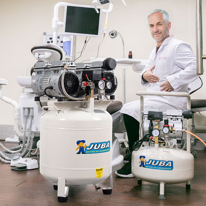 【健康环保】气泵空压机飓霸220V无油静音牙科家用小型木工高压诊