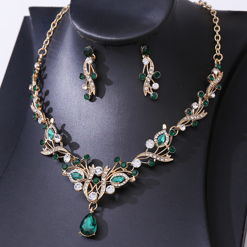 新娘水钻项链皇冠