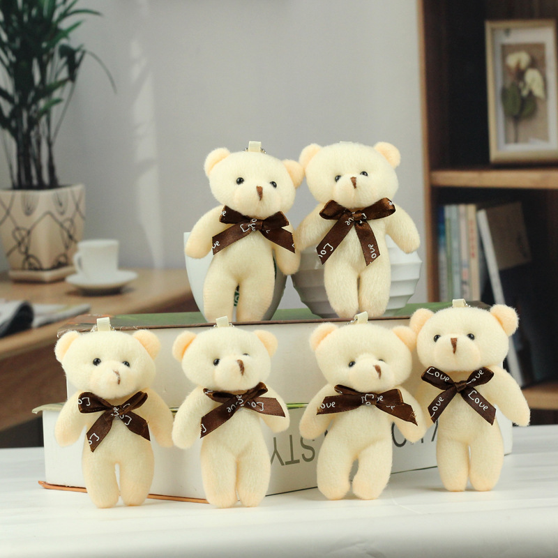 Cute Mini one-piece bear plush toy bow tie bear clothing bouquet accessories bear bag ornaments teddy bear Cute Mini one-piece bear plush toy bow tie bear clothing bouquet accessories bear bag ornaments teddy bear