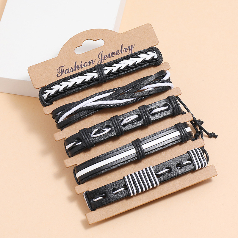 Simple Retro Multilayer Braided Leather Bracelet