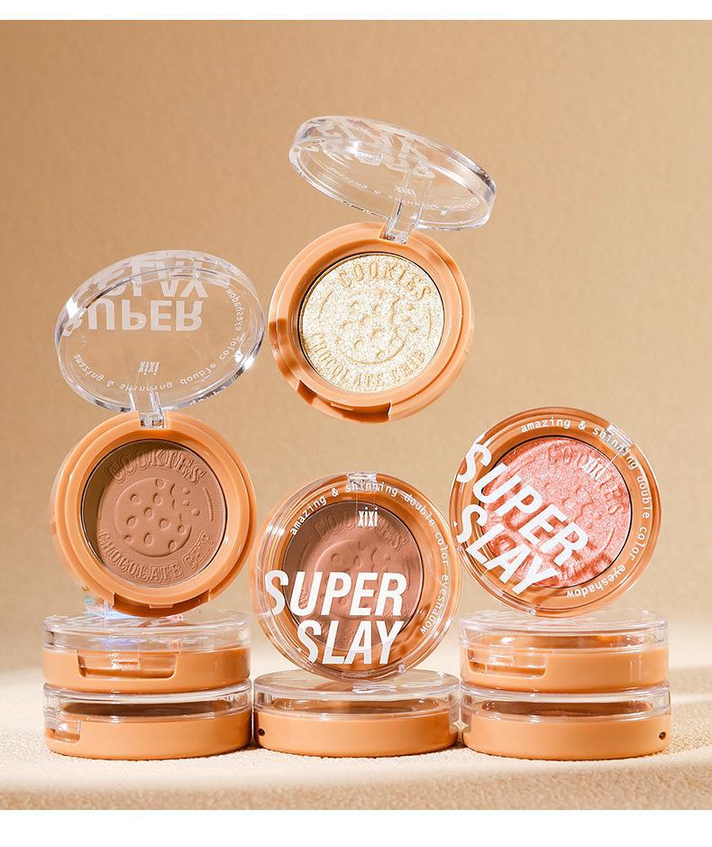 xixi Cookie Crispy Monochrome eyeshadow, brightening the undereye, pearlescent, fine shimmering, matte, pseudo-natural look, versatile for daily use, earth tones undefined