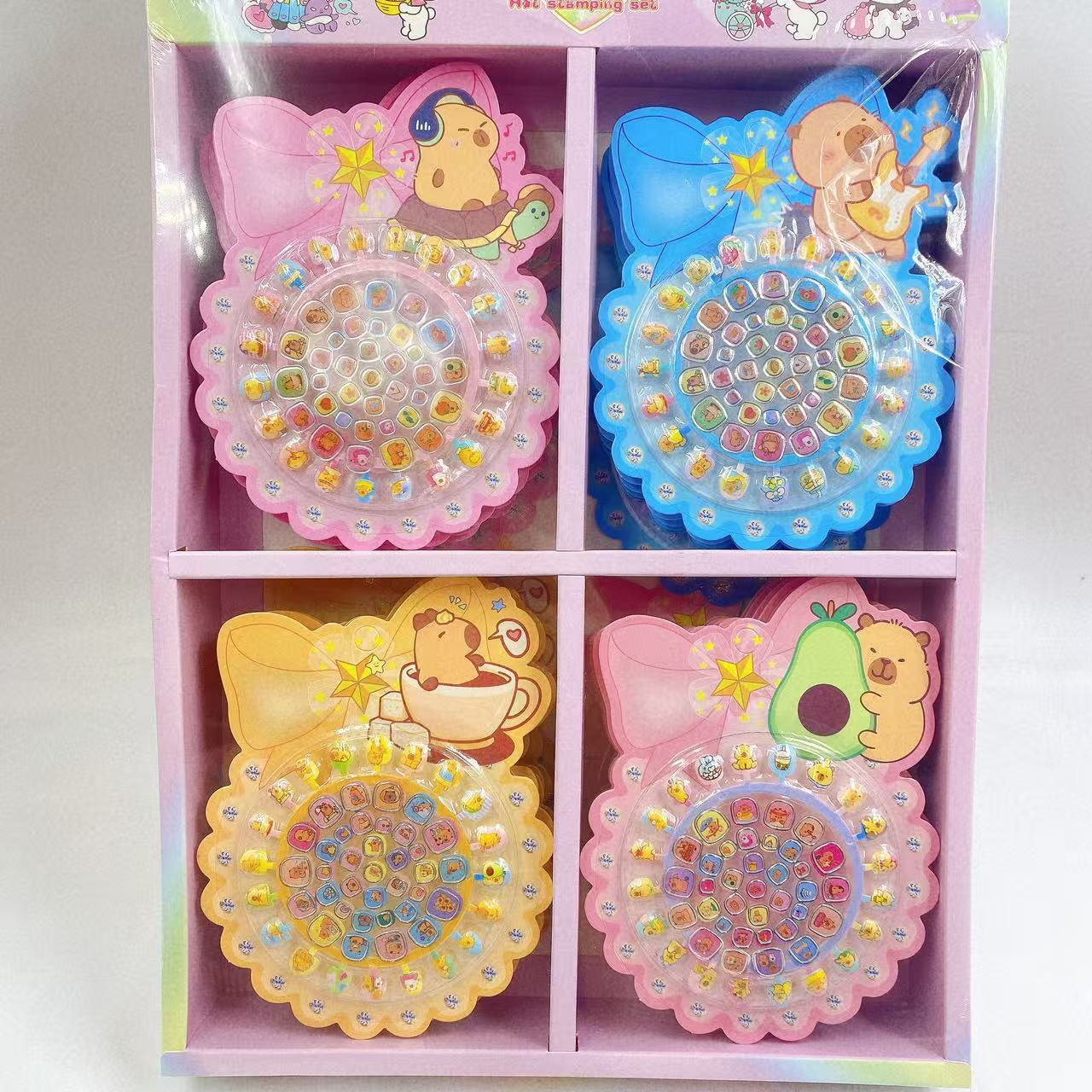Niños dibujos animados manicure pegatinas de uñas para vestir uñas estampado pegatinas de uñas conjunto de adornos DIY vestido juguetes de chicas 2 yuanes