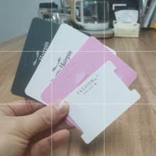 手工横版发夹卡纸韩国简约白色商品大肠发圈手绳链发饰品卡片包装