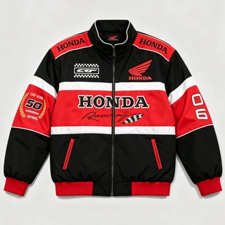 F1赛车服定制刺绣外套美式复古机车夹克车队服OEM加工源头工厂