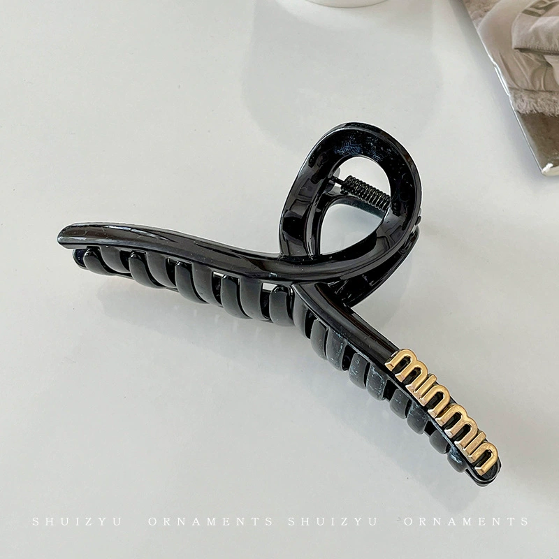 Аcrylic Crab Hair Clip, французский стиль зажим для волос, assorted colors, размеры 4–15 см