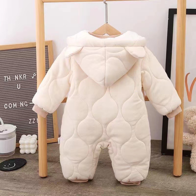 Ropa de bebé, ropa de invierno, ropa de una pieza para recién nacidos, ropa de salida para bebés para hombres y mujeres, mampara, ropa de abrazo, engrosamiento, otoño e invierno