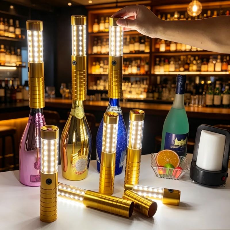 Bar Champagne Flash Bar led Rechargeable Marquee Flash Night Shop ktv Fluorescent Handheld Flash Bar Strobe Light