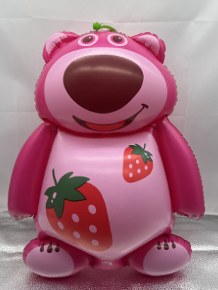 빛으로 핑크 곰