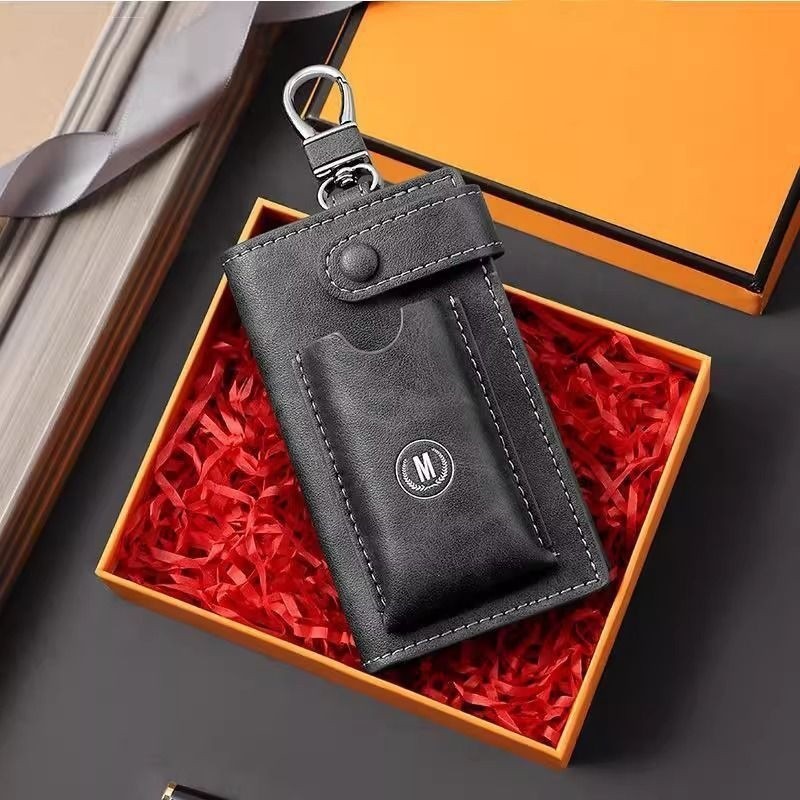 2025 New Luxury Car Key Case for Men, Waist-Hanging Card Holder, Exquisite Multifunctional Key Storage Gadget