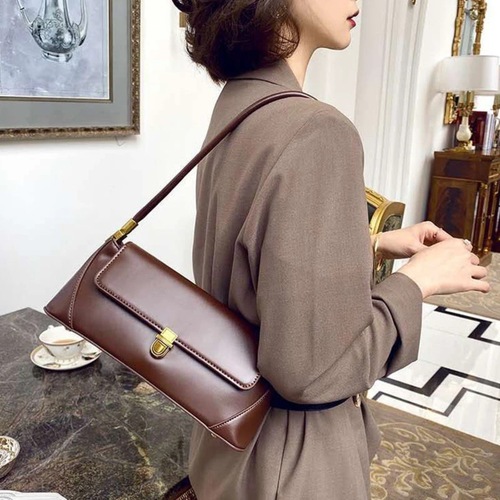 High-end bag, foreign style, fashionable retro baguette armpit bag  new versatile shoulder crossbody bag trendy