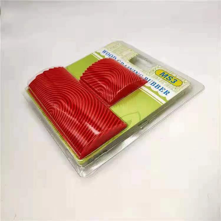 Pintura de vetas de madera Pintura de arte de impresión Pintura de madera Textura de pintura Herramienta de rallado Simulación de goma Cepillo de rodillo de vetas de madera