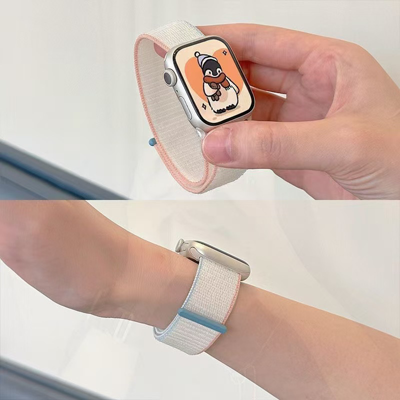 The new smoke purple loop comfortable sports watch strap is suitable for the Apple s9 watch strap, Apple iWatch 8765SE undefined