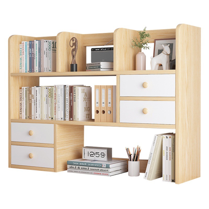 Estantería de escritorio simple estante de almacenamiento portátil estudiante dormitorio escritorio de la computadora simple estantería de múltiples capas