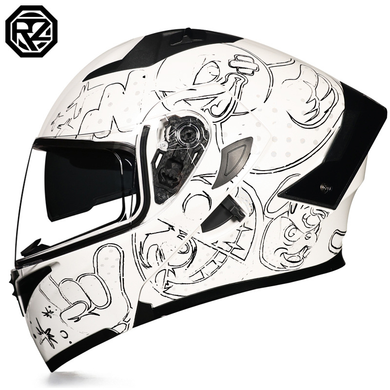 Nuevo casco abatible para motocicleta Orz, certificado por DOT, apto para verano y todas las estaciones, seguro para hombres y mujeres.