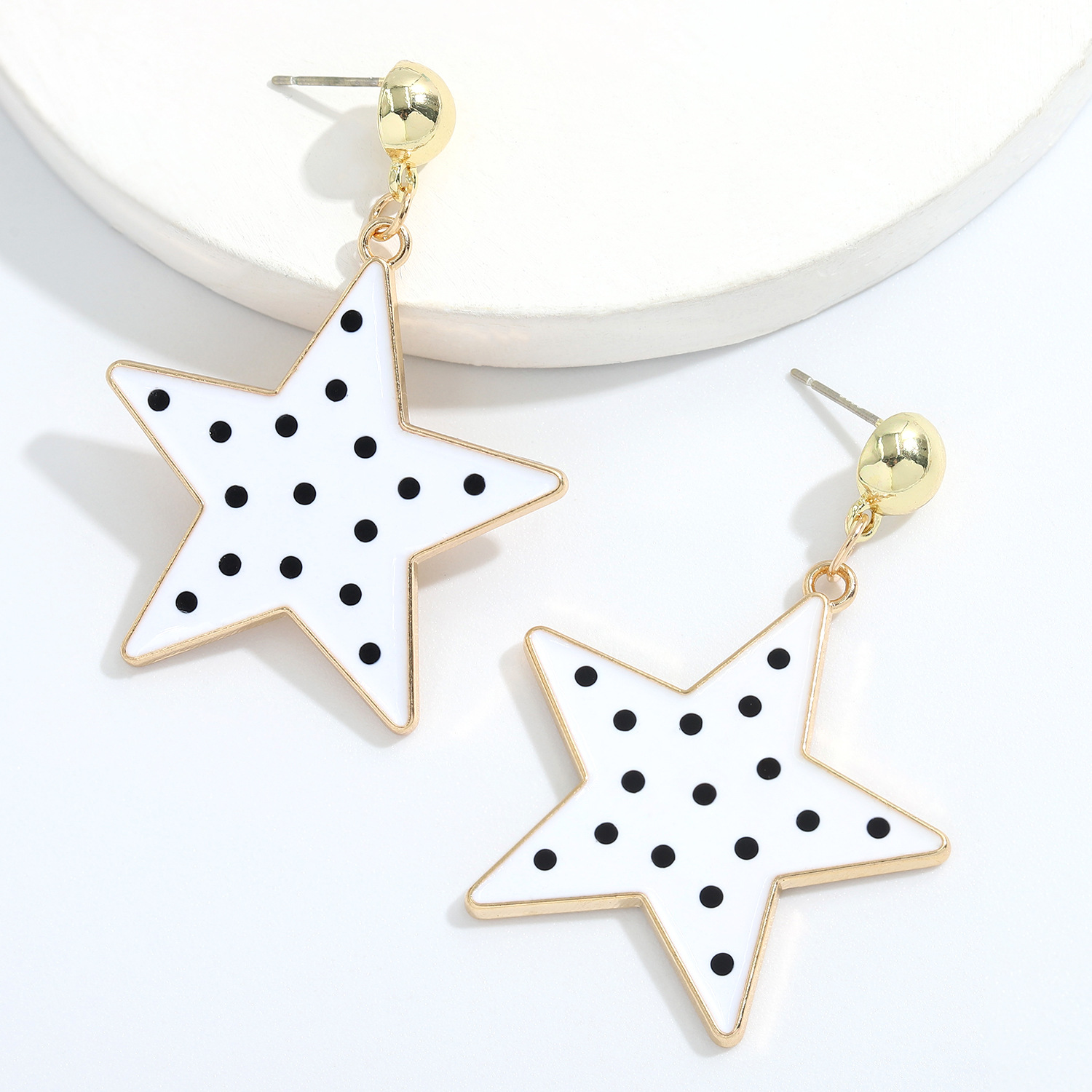 Fashion Five-pointed Star Pendant Earring display picture 12