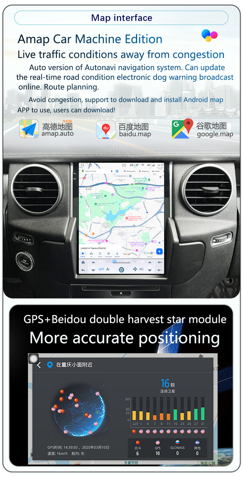 Suitable for 10-16 Models of Land Rover Range Rover Discovery 4 Modified with 9.7inch Qualcomm 6125 Android 4g Large Vertical Screen Navigator